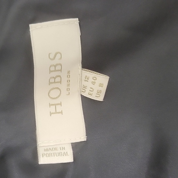 Hobbs London women's tweed sleeveless dress sz 8 knee length flax/linen - Picture 5 of 7